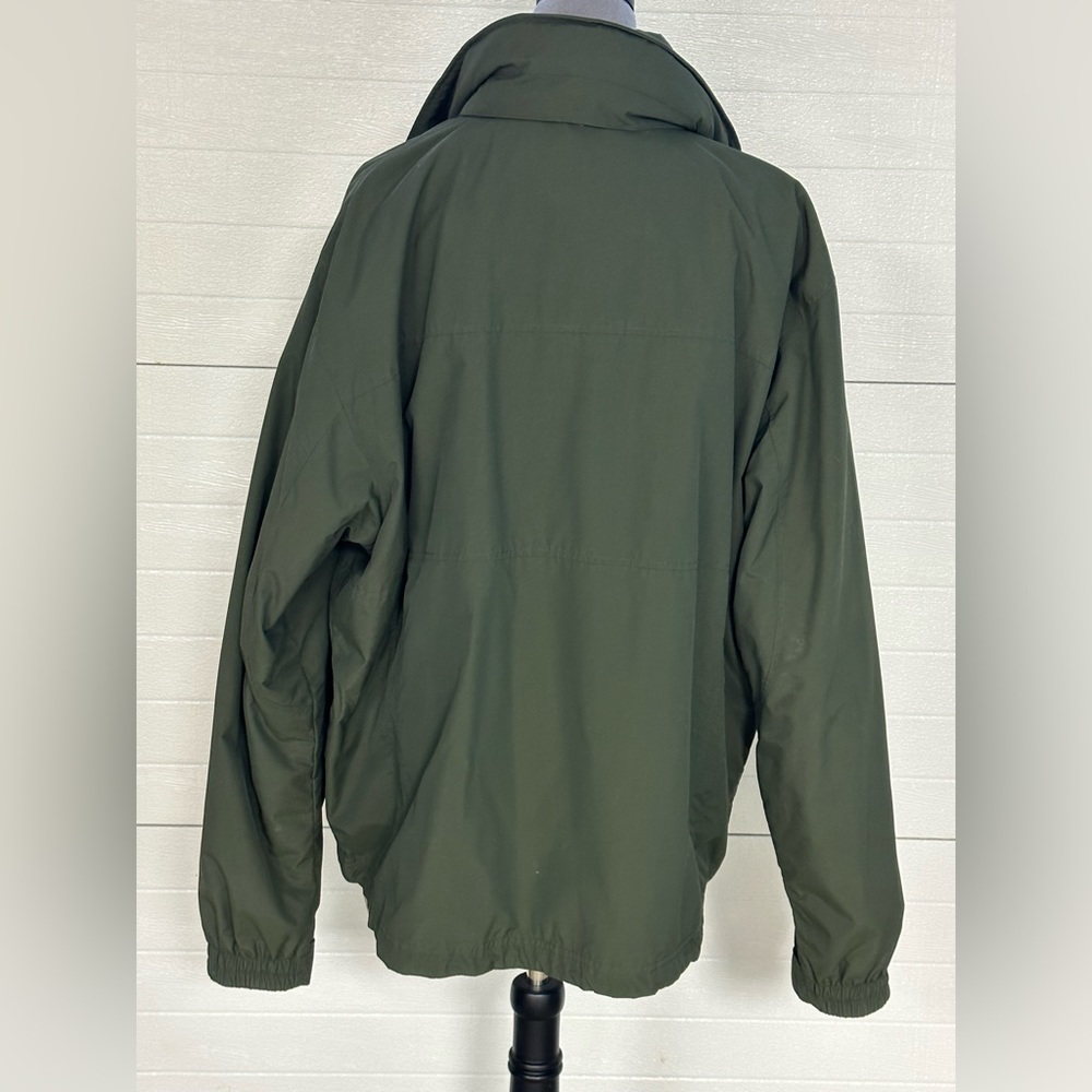 L L Bean Olive Green detachable fleece lined Men’s jacket 0BCY9 Sz 2XL - Picture 3 of 14